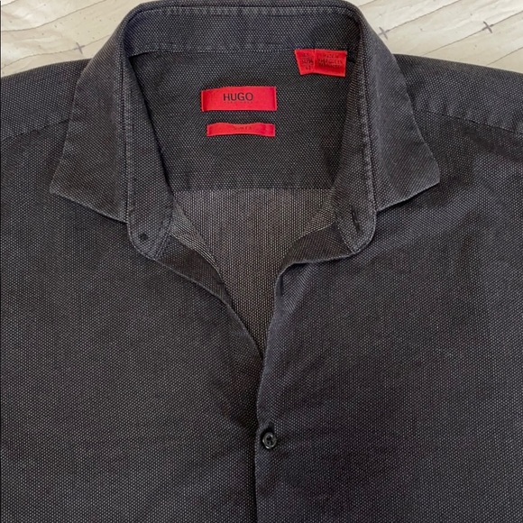 Hugo Boss Slim Fit Black long sleeve button up - Picture 6 of 6